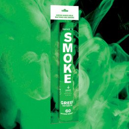 Trafalgar - Hand Held Green Outdoor Daytime Smoke with Ring Pull Ignition